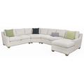 Gray/Blue Reclining Sectional - Vanguard Furniture 4-Piece Fairgrove Corner Sectional Polyester/Upholstery | Wayfair