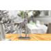 Trinx Jennavieve 14.75"H Giraffe w/ Cub Figurine in Silver Finish Unique Gifts Resin | 14.25 H x 5.5 W x 7 D in | Wayfair