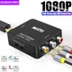 AV to HDMI Converter 1080P HD RCA to HDMI Adapter Converter AV2HDMI AV/CVSB to HDMI-compatible AV to