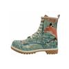 Schnürboots DOGO "Damen Boots Damen Boots Vegan Damen Boots / Female", Damen, Gr. 39, Normalschaft, bunt (grün, orange), Lederimitat, Schuhe, Vegan
