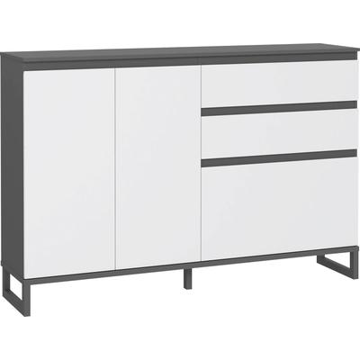 Schuhschrank FORTE "Quayle", grau (dunkelgrau, hellgrau), B:150,1cm H:99,3cm T:34,1cm, Spanplatte, Schränke Image