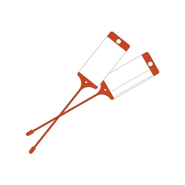 EICHNER 3x 100er-Pack Warenanhänger mit neutralem Beschriftungsfeld rot Image