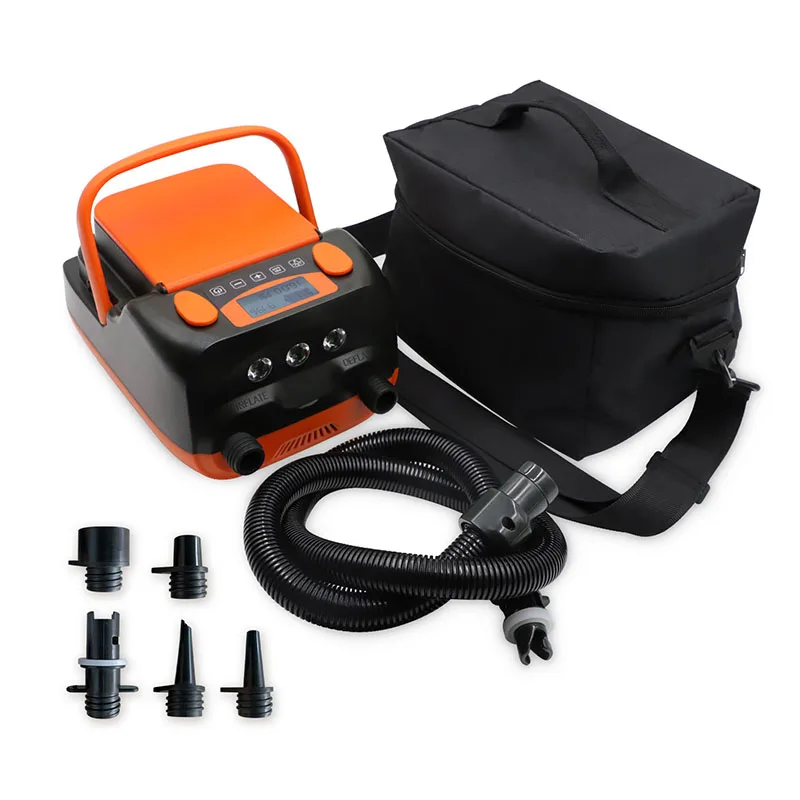 Hochdruck DC12V elektrische elektrische Luftpumpe eingebaute Batterie Schlauchboot Sup Surfbrett Stand Up Paddle Kajak Kanu Image