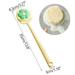 Chamoist Back Scrubber Long Handle Bath Brush Soft Hair Flower Bath Brush Rub Back Brush Double-sided Brush Bathroom Bath Brush Bath Ball Bath Artifact for Shower