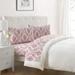 Tahari Home Damask Triple Brushed Cotton Flannel Bed Sheet Set