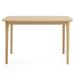 48 Inch Solid Wood Dining Table with Rubber Wood Supporting Legs for Kitchen Dining Room - 48" x 28" x 31"