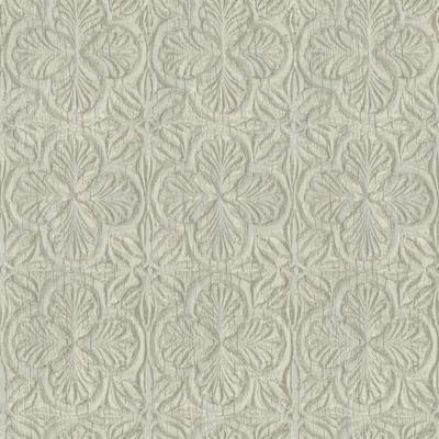 Chesapeake Karachi Light Blue Wooden Damask Wallpaper