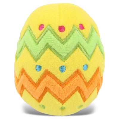 DolliBu Large Easter Egg Plush Stuffed Toy – Yellow Huggable Egg Plush - 5 inches