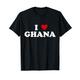 Country Heart Pride - Lustig I Love Ghana T-Shirt