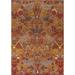 Animals Pictorial Orange Ziegler Indian Area Rug Handmade Wool Carpet - 8'10"x 11'10"