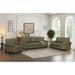 Modern Leather Sectionals Sofa, Nailhead Arms Recliner Loveseat 3-seat Chaise Lounge Couch & Single Sofa w/ Hidden Storage, Grey