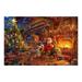 Waroomhouse 24 Days Countdown Calendars Christmas Scene Puzzle Advent Calendar 2024 Jigsaw Puzzle Set Christmas Scene 24-day Countdown Calendars Reusable Puzzle