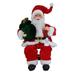 14 Sitting Santa Claus Figurines Christmas Figure Decorations Hanging Xmas Tree Ornaments Santa for Doll Toy