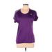 Adidas Active T-Shirt: Purple Activewear - Women's Size Large