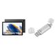 Samsung Galaxy Tab A8, Android Tablet, WiFi, 7.040 mAh Akku & Hama 32GB USB-Speicherstick mit USB 3.0&USB 3.1-Type-C