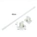 Adjustable Tension Curtain Telescopic Rod & Self Adhesive Hook for Kitchen Bath