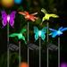 6-Pack Solar Garden Lights Outdoor - LED Figurine Stake Lights - Color Changing Decorative Landscape Lights for Patio Yard Pathway Christmas Christmas