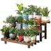 3-Tier Plant Stand/Pot Stand 3-Step Planter Holder Flower Pot Display Shelf Ladder Stand for Multiple Plants Freestanding Plants Rack for Home Garden Patio Balcony Indoor Outdoor