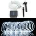 RGBZONE Solar LED String Lights 32.8ft 10M 1.2V IP65 Waterproof White String Lights for Bedroom Home Patio Garden Wedding Party Indoor Outdoor Holiday Decor Camping - White Light