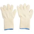 1 Pair Heat Resistant Gloves Long Heatproof Oven Mitts Cooking Kitchen BBQ White