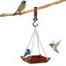 Christmas Gifts Clearance! SHENGXINY Outdoor Bird Feeder Clearance Bird Feeder Hummingbird Feeders Outdoor Yard Mounted Bird Feeder Brown