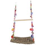 NUOLUX 1 Set of Bird Hammock Birdcage Bird Perch Funny Bird Swing Bird Stand for Cockatiel Bird Creations