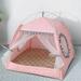 Sweet Princess Cat Bed Foldable Cats Tent Dog House Bed Kitten Dog Basket Beds Cute Cat Houses Home Cushion Pet Kennel Products