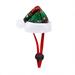Duobla Small Christmas Hat For Classic Plaid Adjustable Santa Hat Cats Dogs Xmas Outfit Costume Accessories For Small ï¼ˆ1PCï¼‰