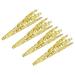 Uxcell 42mm Alloy Corsage Decorative Holder Vase for Wedding Party Prom Gold Tone 4 Pack