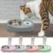 Yirtree Cat Food Bowl Large Capacity Wet Dry Separation Food Grade Pet Cat Dog Food Water Double Bowl Home Supplies