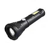 Dpityserensio LED Dual Light Source Strong Light Flashlight Multifunctional Foldable with COB Side Lights Outdoor Waterproof Lighting Camping Accessories