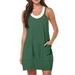 snowsong Jumpsuits For Women Bodysuit Tops For Women Women 2023 Summer Sleeveless Dress Casual Short Sundress Workout Tennis Athletic Onesie Jumpsuit Shorts For Women Green XL