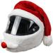 Christmas Motorcycle Helmet Cover Santa Claus Motorcycle Helmet Cover Easy to Install Dust Cap for Motorcycle Helmet Fun Rides