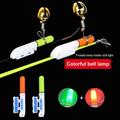 Xinhuadsh Fishing Glow Stick with Bell Super Bright Waterproof Battery-operated Compact Size LED Luminous Fishing Pole Glow Stick