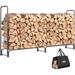SPECSTAR 8ft Firewood Log Rack Metal Wood Pile Storage with Carrier Bag Fire Logs Stand Stacker Organizer for Indoor Outdoor Fireplace