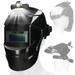 Meterk Automatic Dimming Welding Facemask Large View True Color Auto Darkening Welding Facemask 130â„ƒ High Temperature Resistant for Arc Welding Grinding Cutting