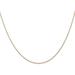 Solid 14K Rose Gold Carded 0.7mm Cable Rope with Spring Ring Lock Chain - 18