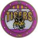 LSU Tigers 12'' Art-Glass Wall Clock