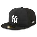 Men's New Era Black York Yankees Quilt 59FIFTY Fitted Hat