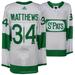 Auston Matthews Toronto Maple Leafs Autographed Green St. Pats Adidas Authentic Jersey