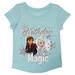 Youth Blue Frozen Anna & Elsa Birthday Magic T-Shirt