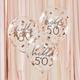 Hello 50 Rose Gold Party Balloons - 50th Birthday Balloons x 5