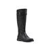 Women's Madilynn Tall Calf Boot by White Mountain in Black Smooth Fur (Size 9 M)
