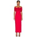 The New Arrivals by Ilkyaz Ozel Lena Dress in Pedro Red - Red. Size 34 (also in 36).