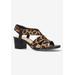 Extra Wide Width Women's Jodi Sandal by Bella Vita in Leopard Gore (Size 9 WW)