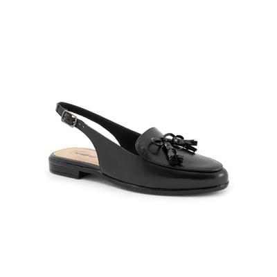 Extra Wide Width Women's Lillie Sling by Trotters in Black (Size 8 WW)