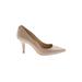 MICHAEL Michael Kors Heels: Pumps Stilleto Cocktail Ivory Solid Shoes - Women's Size 6 1/2 - Pointed Toe