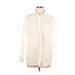 Gap Long Sleeve Button Down Shirt: Ivory Tops - Women's Size Large