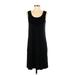 Design History Casual Dress - Shift Scoop Neck Sleeveless: Black Print Dresses - Women's Size Medium