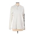 Victoria's Secret Pink Pullover Hoodie: Silver Marled Tops - Women's Size X-Small